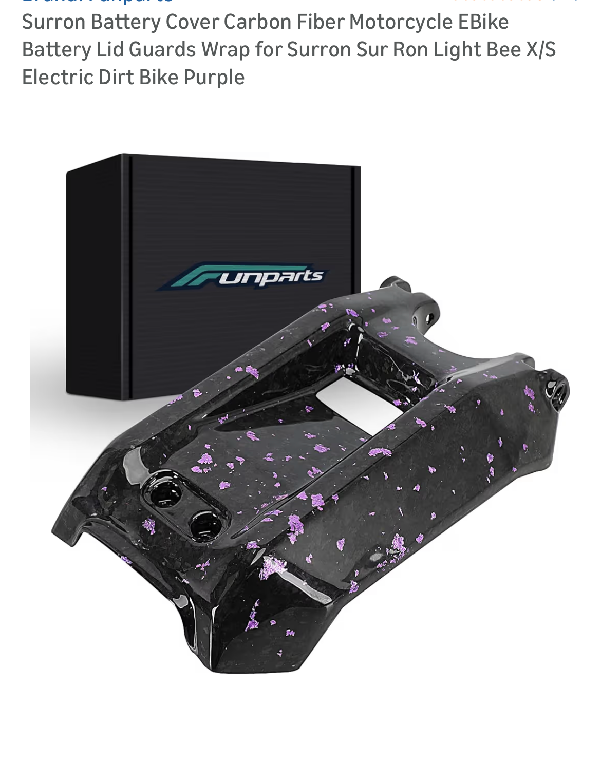 Gold carbon fiber battery cover